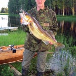 Elokuun 6. päivä Puolangalla, saaliina 5,3 kg kuha, vieheenä LJ-vaappu ja pyytäjänä Pentti Hamunen. 2012